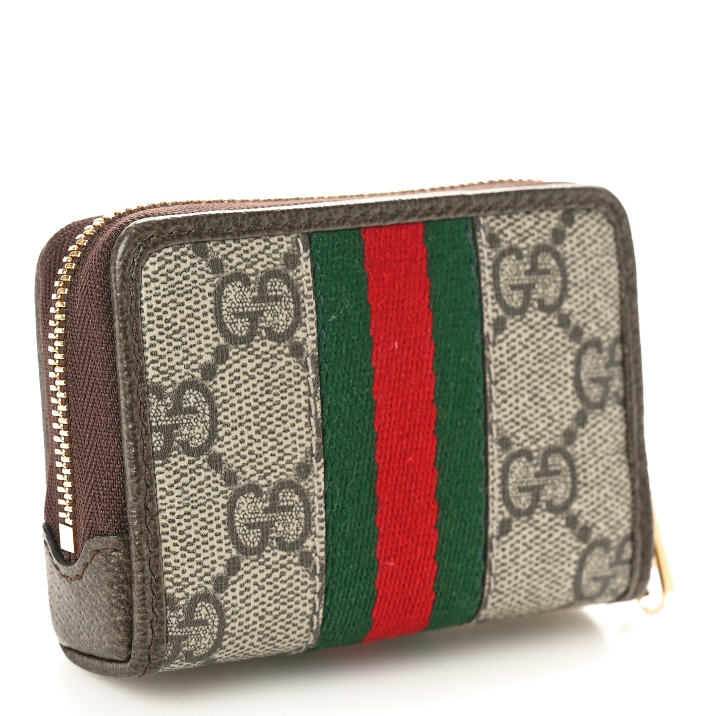 GG Supreme Monogram Web Ophidia Playing Card Case Beige New Acero