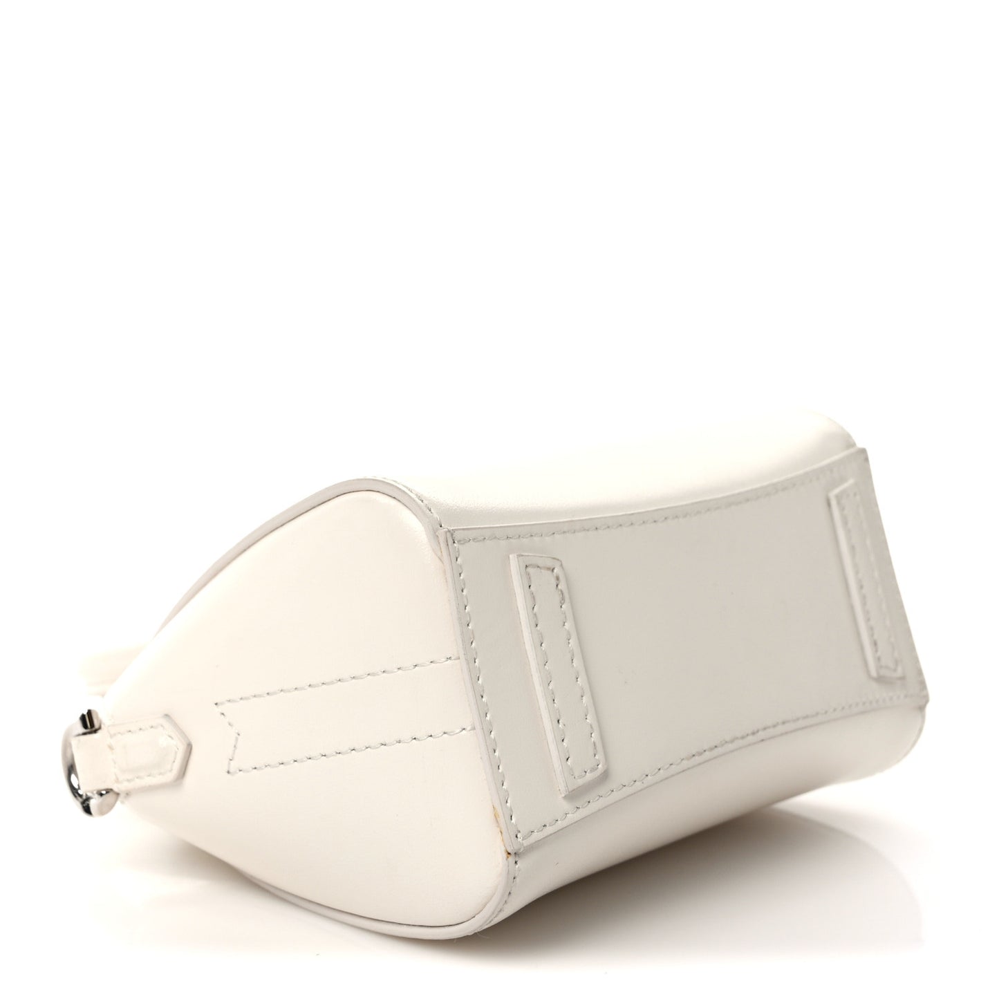 Shiny Lord Calfskin Micro Antigona Ivory