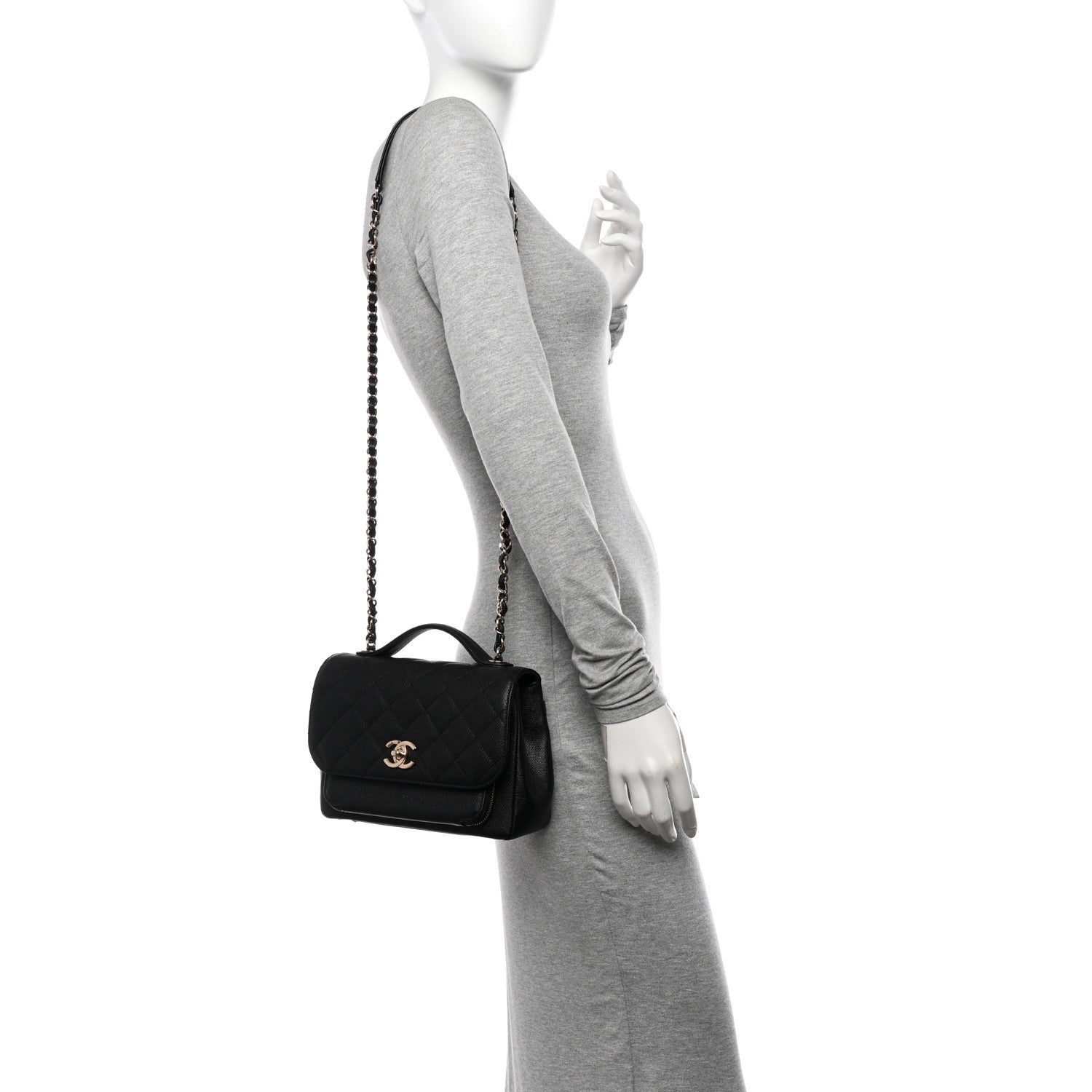 Chanel Caviar Quilted Medium Business Affinity Flap Black 2 of 10