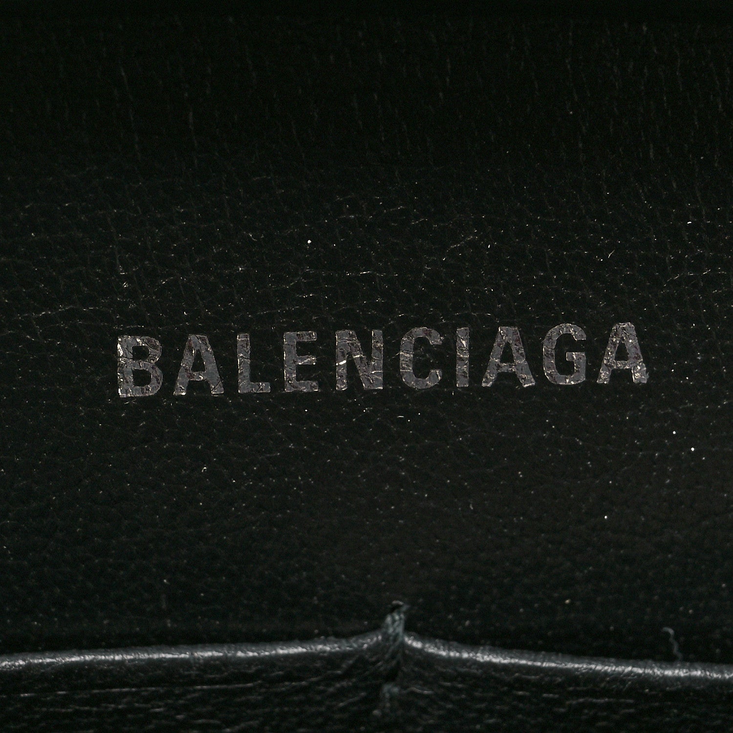 Balenciaga Calfskin Strass Monochrome Hourglass Chain Bag Black 6 of 11