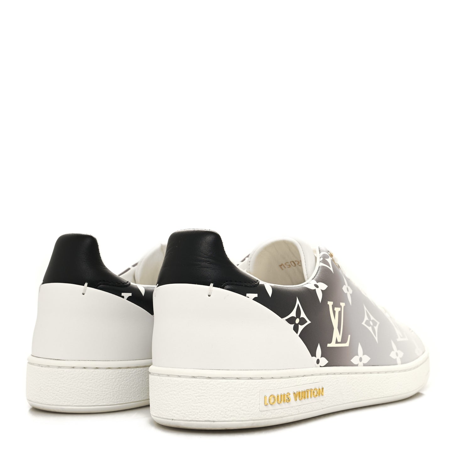 Calfskin Monogram Frontrow Sneakers 37 White Black