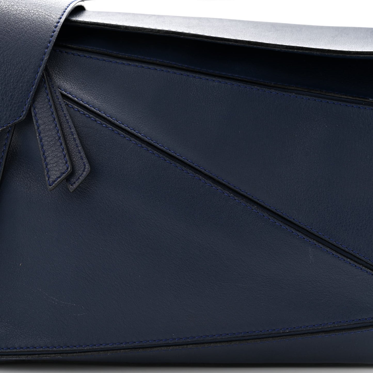 Calfskin Medium Puzzle Bag Marine