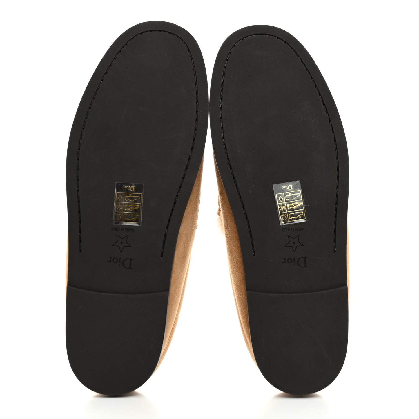Suede Goatskin Boy Loafer Mule 38 Chestnut