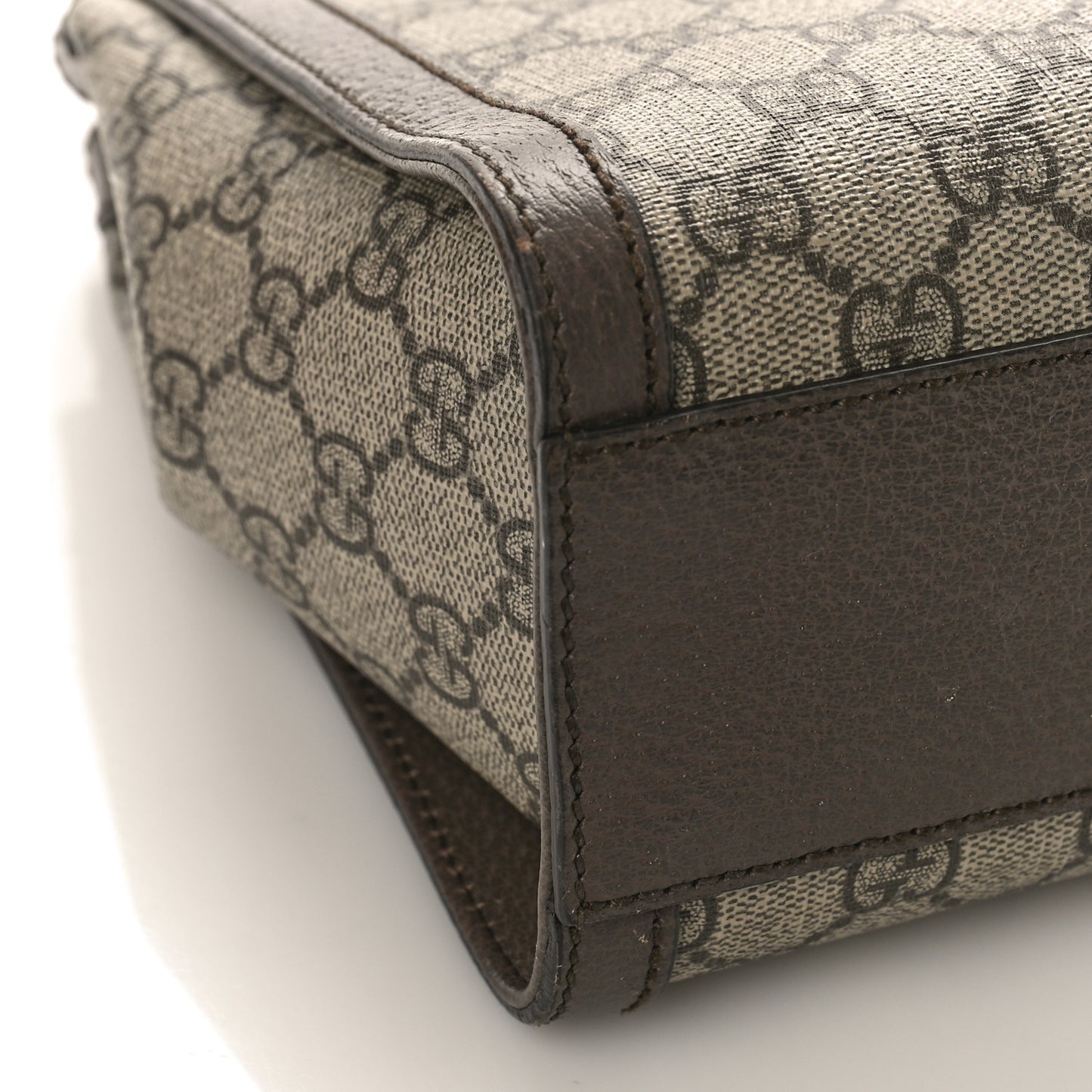 GG Supreme Monogram Small Ophidia Tote Bag Brown
