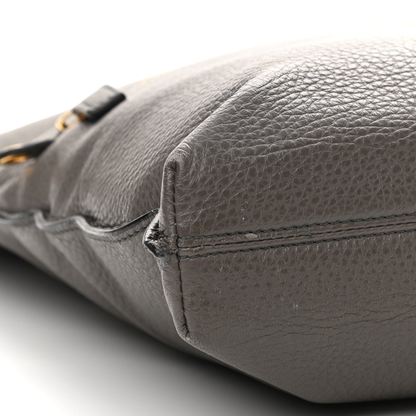 Grained Calfskin Alix Padlock Zip Tote Graphite