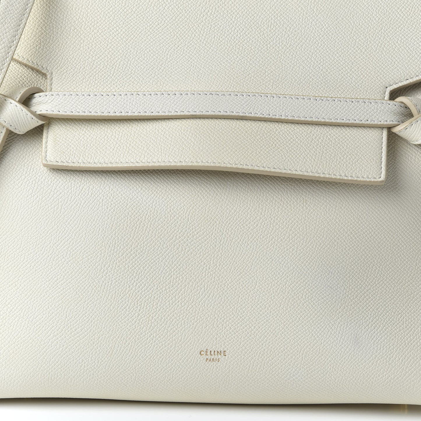 Grained Calfskin Mini Belt Bag White