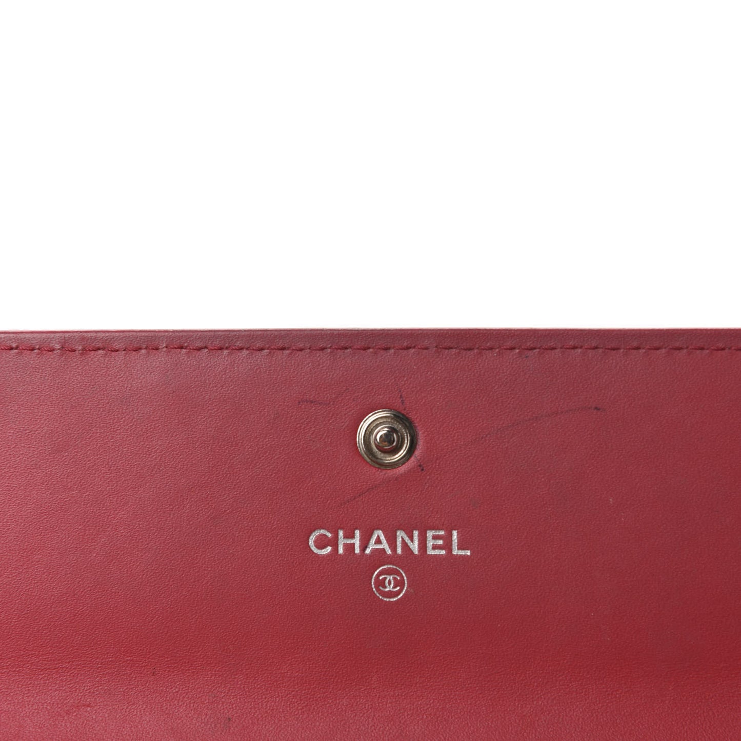 Caviar Timeless CC Large Flap Wallet Red