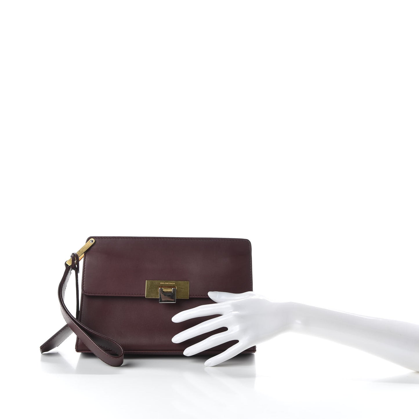 Veau Le Dix Clutch Aubergine