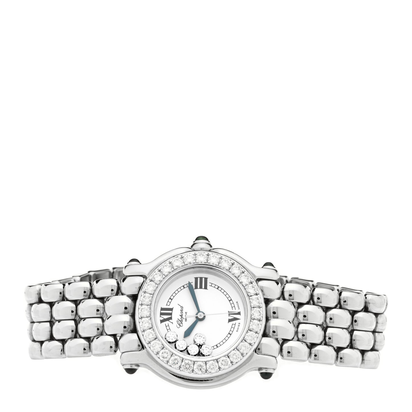 Stainless Steel Diamond Bezel 26mm Happy Sport Quartz Watch