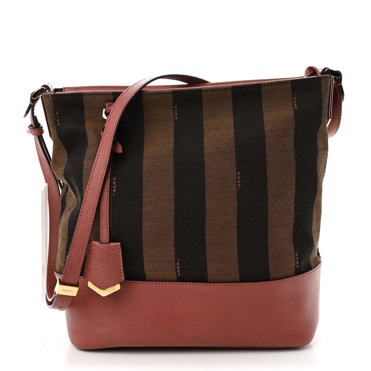 Pequin Vitello Elite 2Jours Bucket Bag Tobacco
