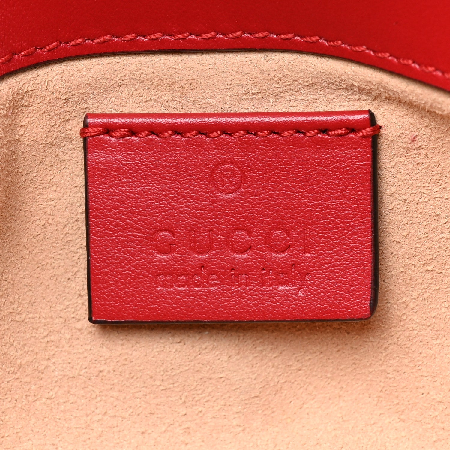 Gucci Calfskin Matelasse Super Mini GG Marmont Shoulder Bag Hibiscus Red 6 of 10