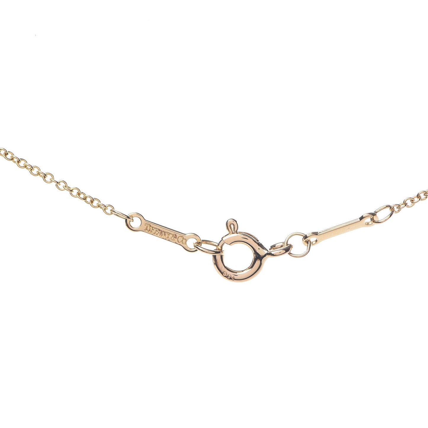 18K Yellow Gold Diamond .05ct Elsa Peretti Diamonds by the Yard Pendant Necklace