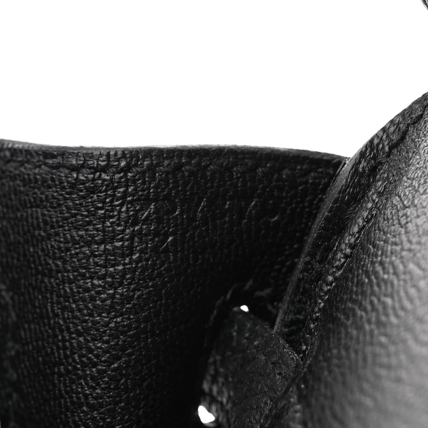 Hermes Togo Birkin 25 Black 7 of 12