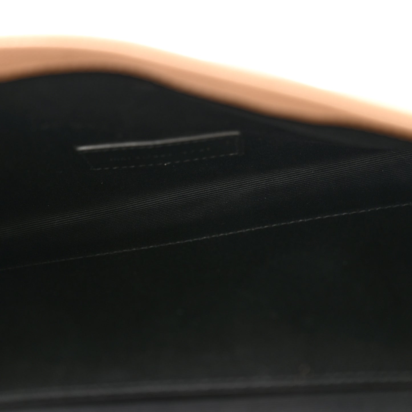Grain De Poudre Matelasse Chevron Monogram Envelope Clutch Dark Beige