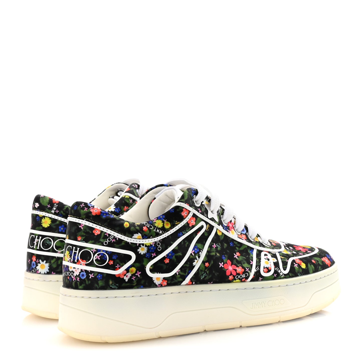 Nylon Ditsy Hawaii Sneakers 36 Multicolor