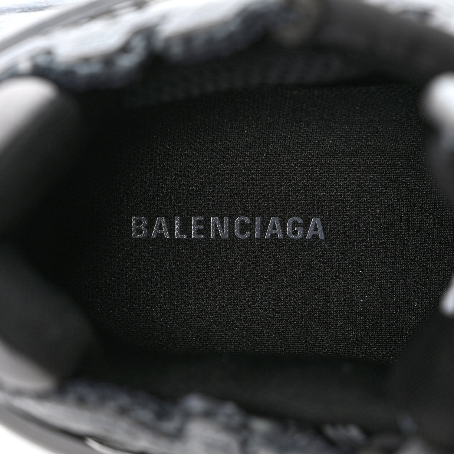Balenciaga Mesh Rubber Distressed Mens Runner Sneakers 41 Black Grey 8 of 9