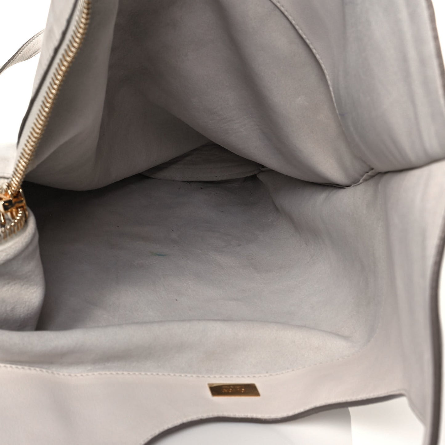 Ramskin Small Alix Padlock Zip Shoulder Bag White