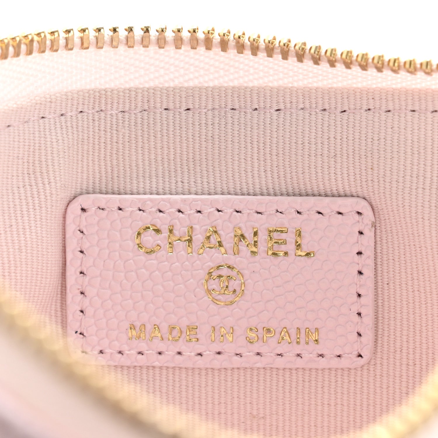 Chanel Caviar Quilted Small Cosmetic Case Light Pink 6 of 8
