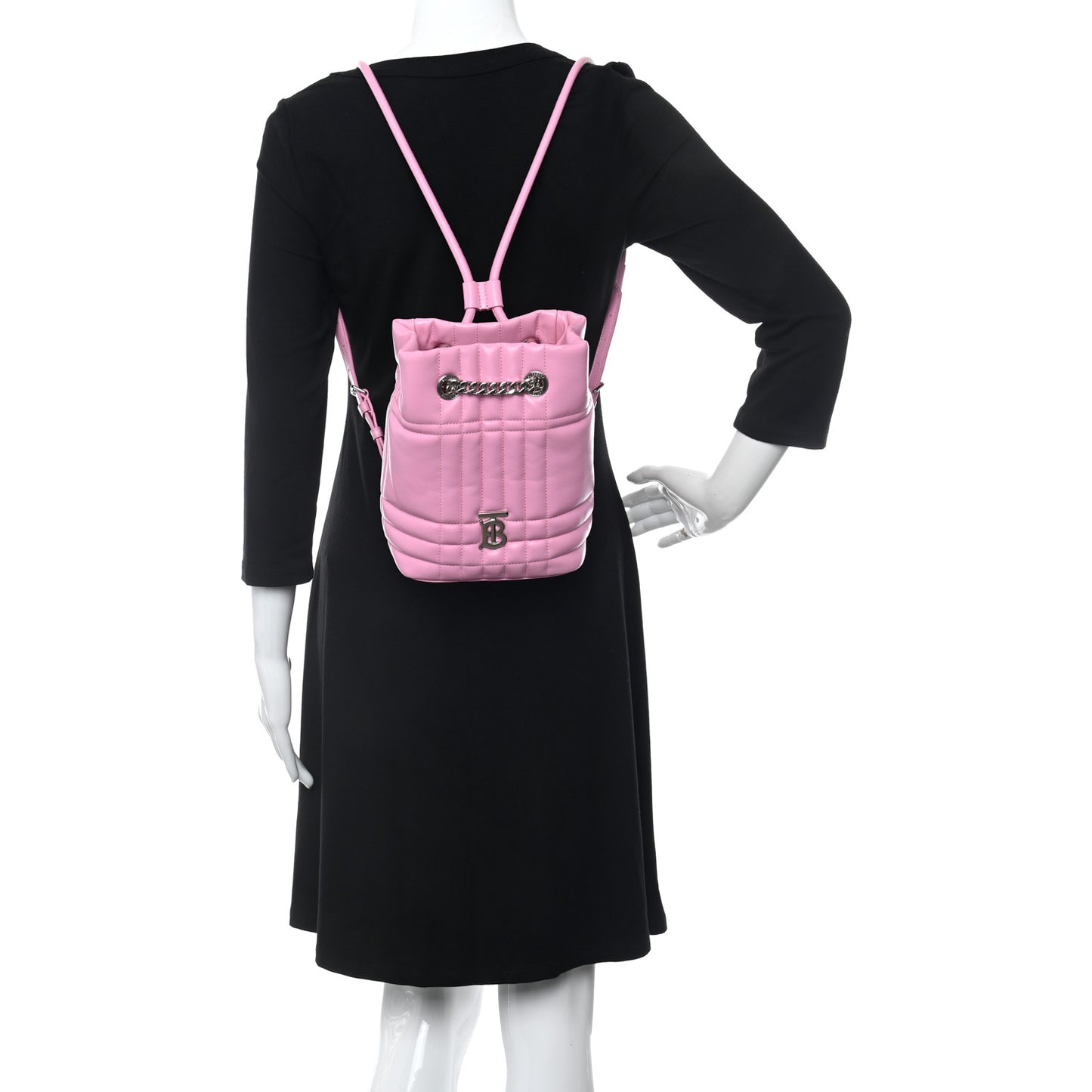 Lambskin Quilted Mini Lola Backpack Primrose Pink