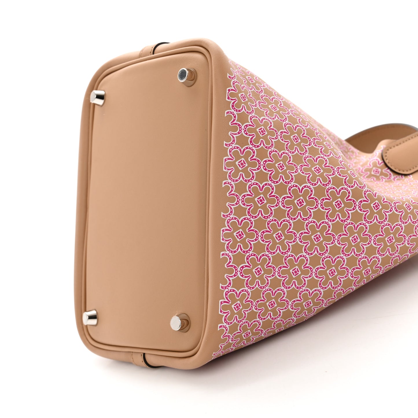 Swift Lucky Daisy Picotin Lock 18 PM Chai Rose White