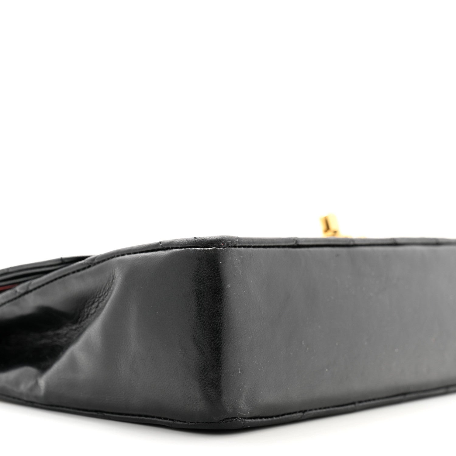 Chanel Lambskin Quilted Medium Double Flap Black 10 of 13