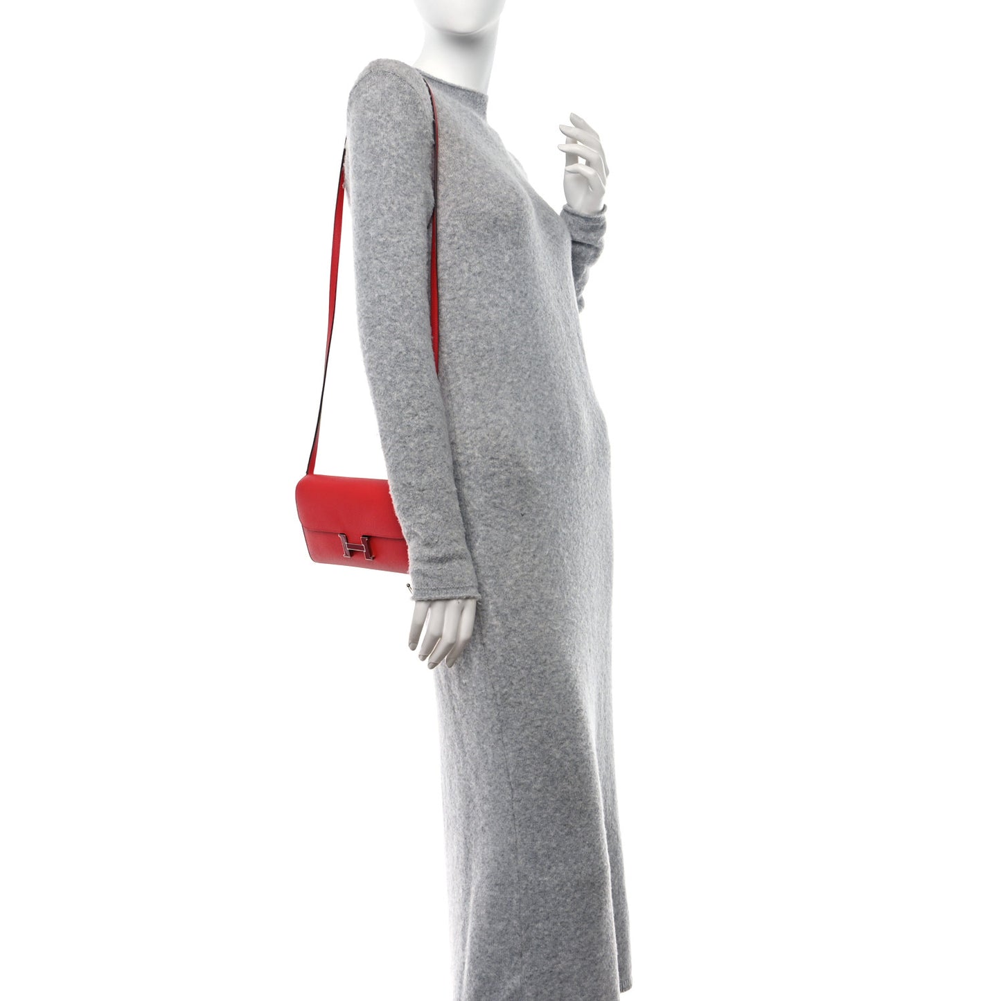 Epsom Enamel Constance Wallet To Go Rouge De Coeur Rubis