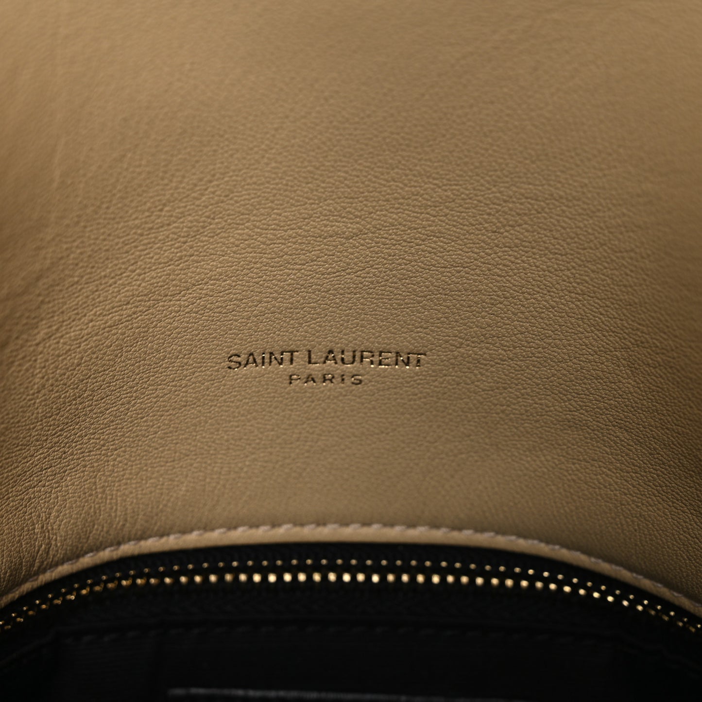 Merino Shearling Lambskin Quilted Small Loulou Puffer Monogram Chain Satchel Natural Beige