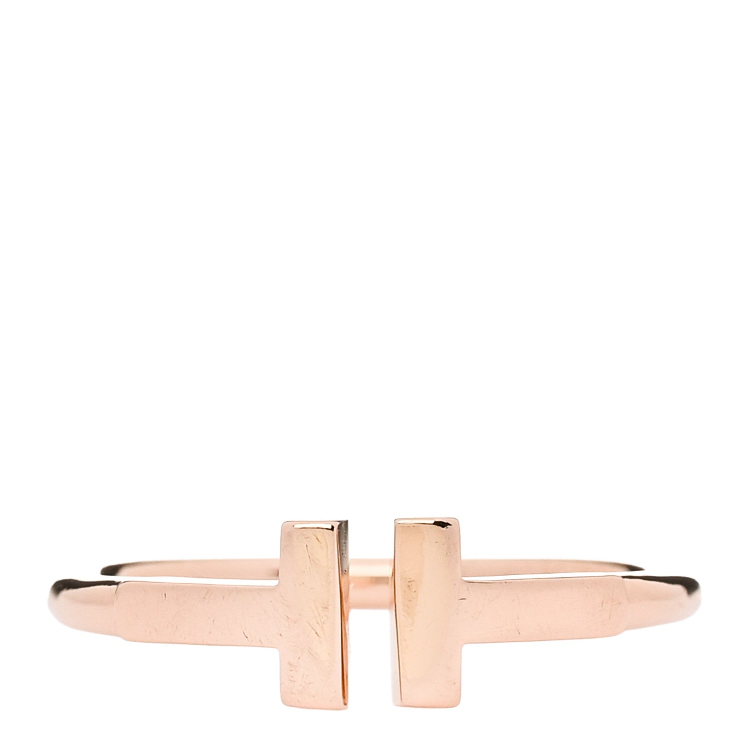 Tiffany 18K Rose Gold T Wire Ring 50 5.5 1878732 – FASHIONPHILE