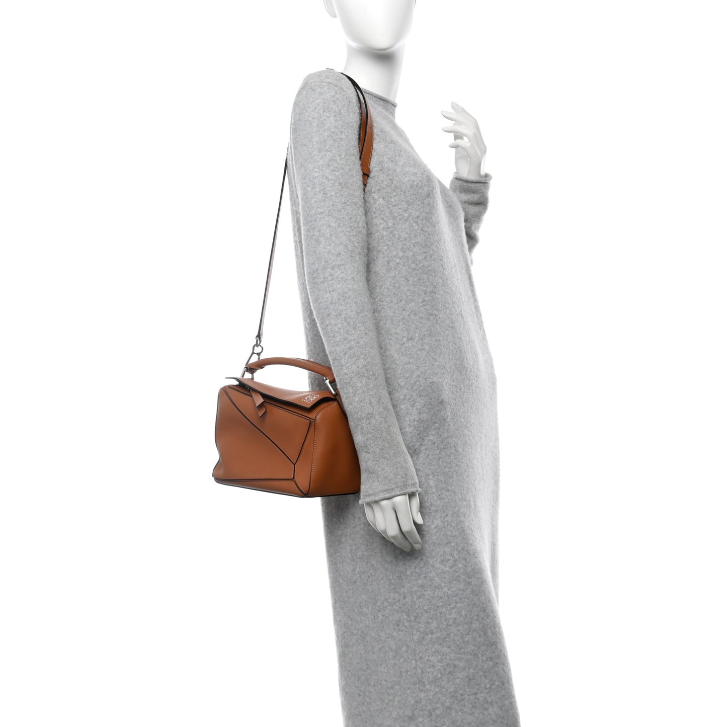 Calfskin Small Puzzle Bag Tan
