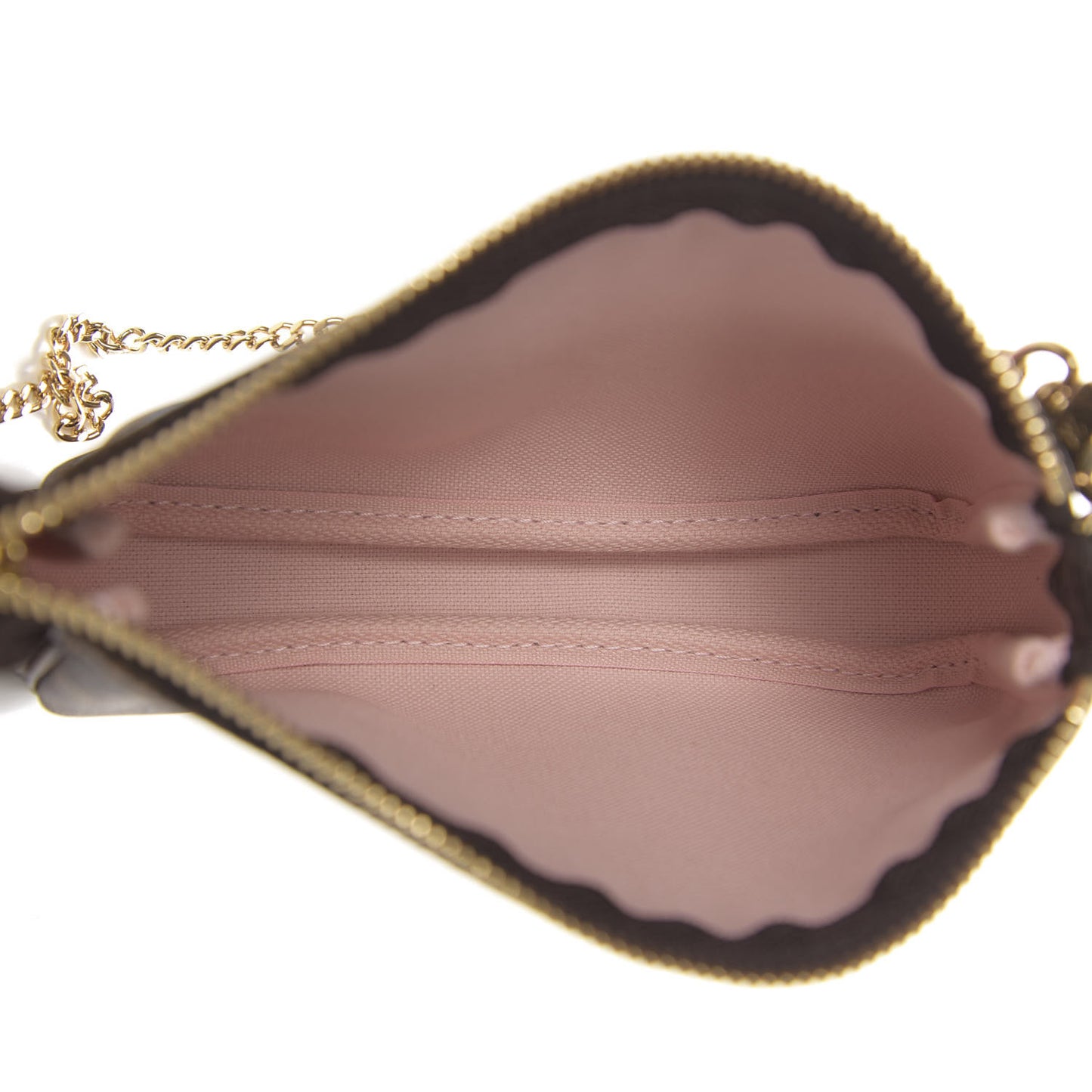 Damier Ebene 2020 Christmas Animation Big Wheel Mini Pochette Accessories Rose Ballerine