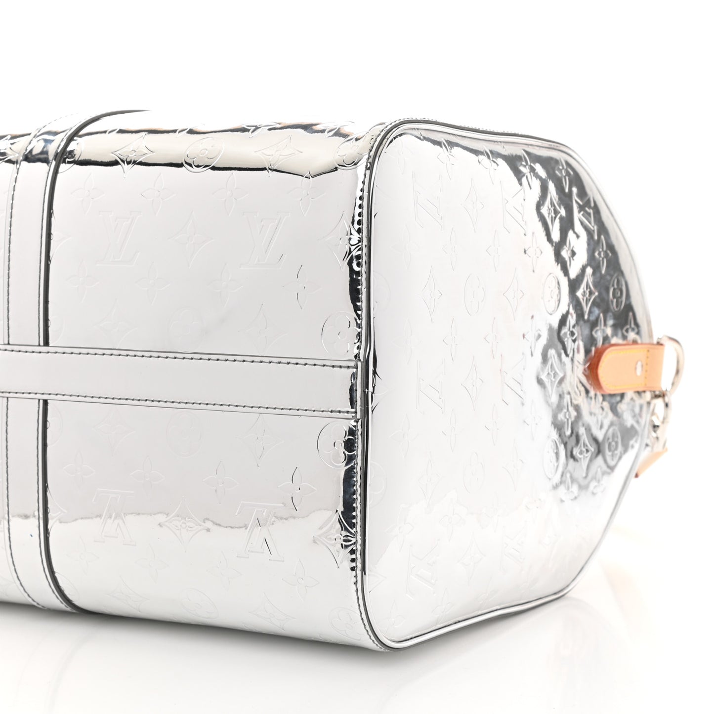 Monogram Mirror Keepall Bandouliere 50 Silver