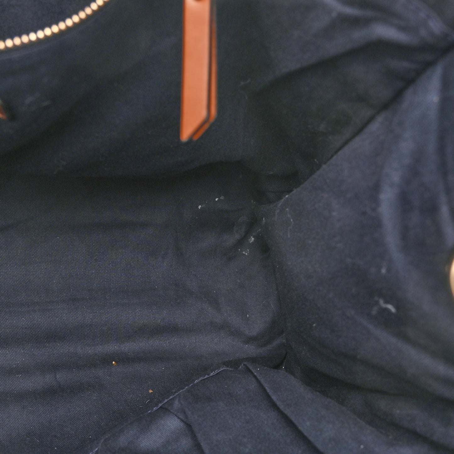 Cotton Calfskin Changing Bag Navy