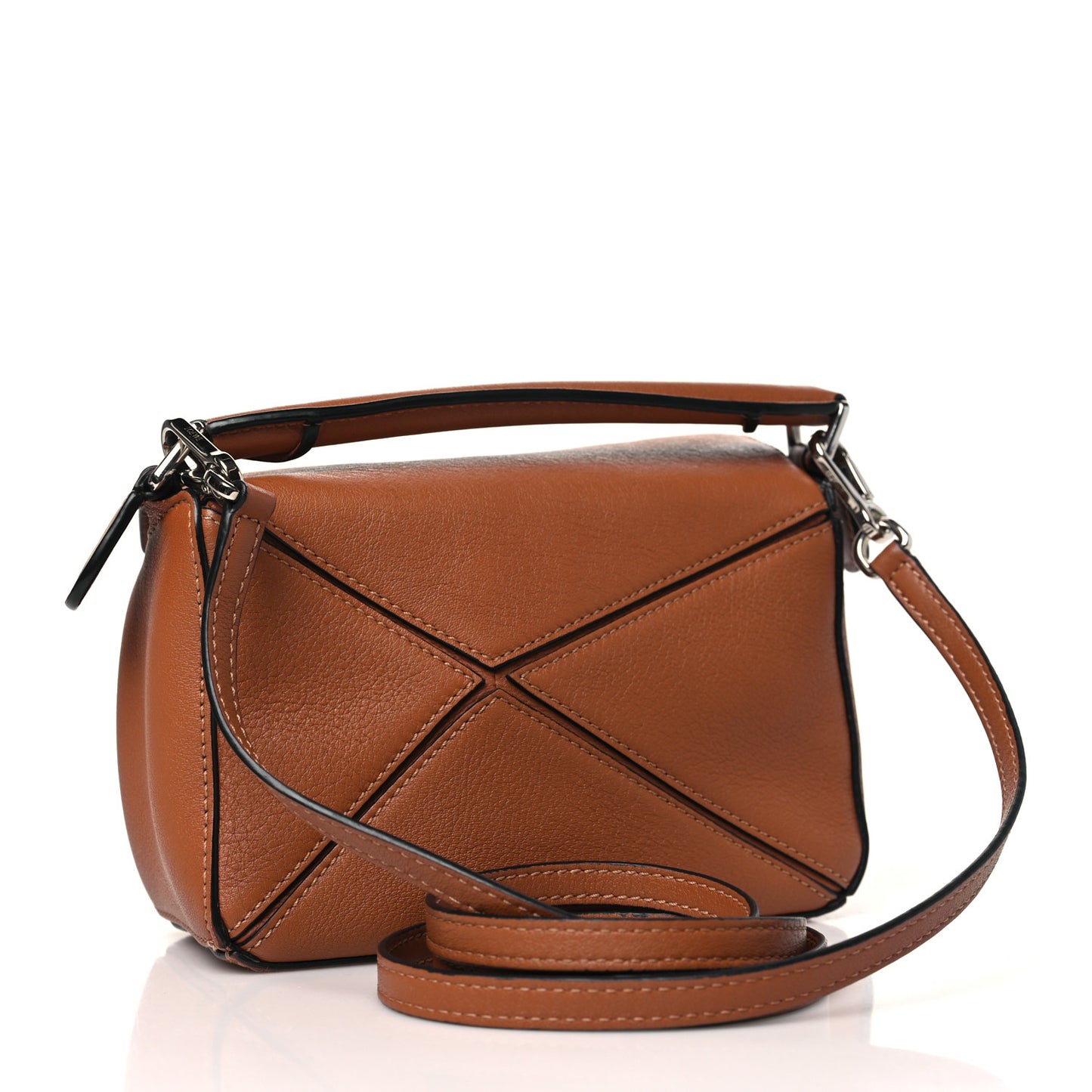 Calfskin Mini Puzzle Bag Tan