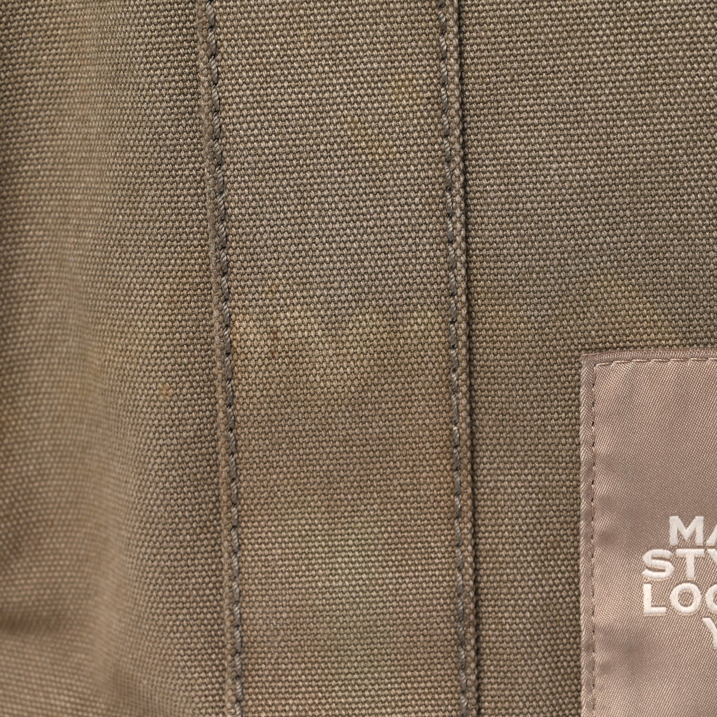 Canvas Large Summer Tote Bag Slate Green