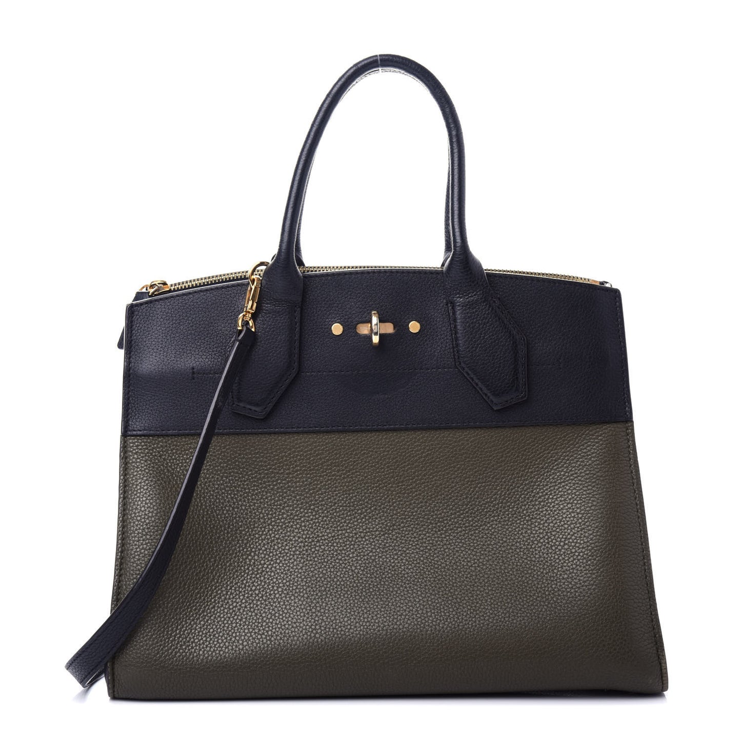 Calfskin City Steamer MM Kaki Black