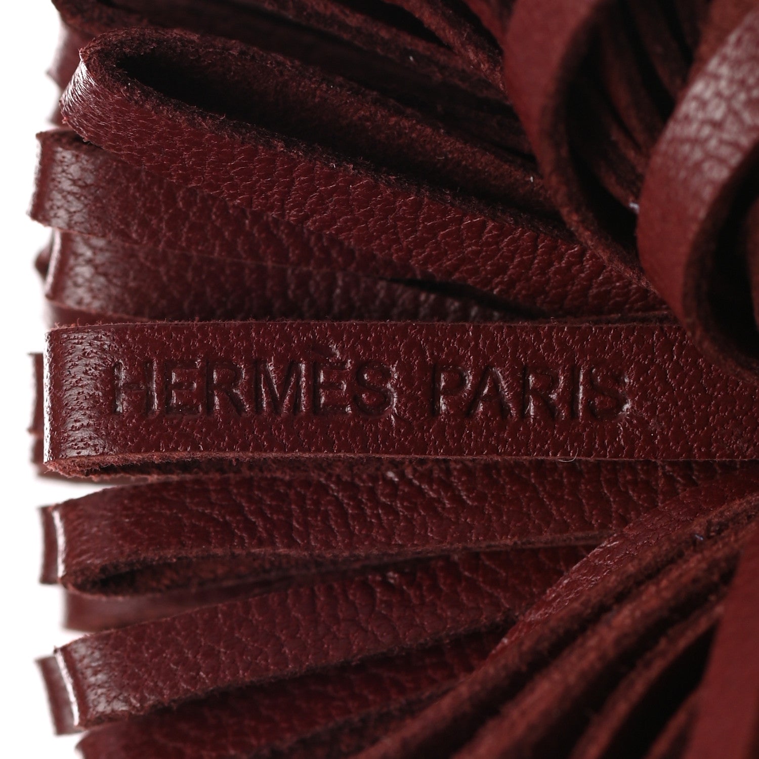 Hermes Lambskin Carmen Uno-Dos Key Holder Black Rouge H 3 of 4