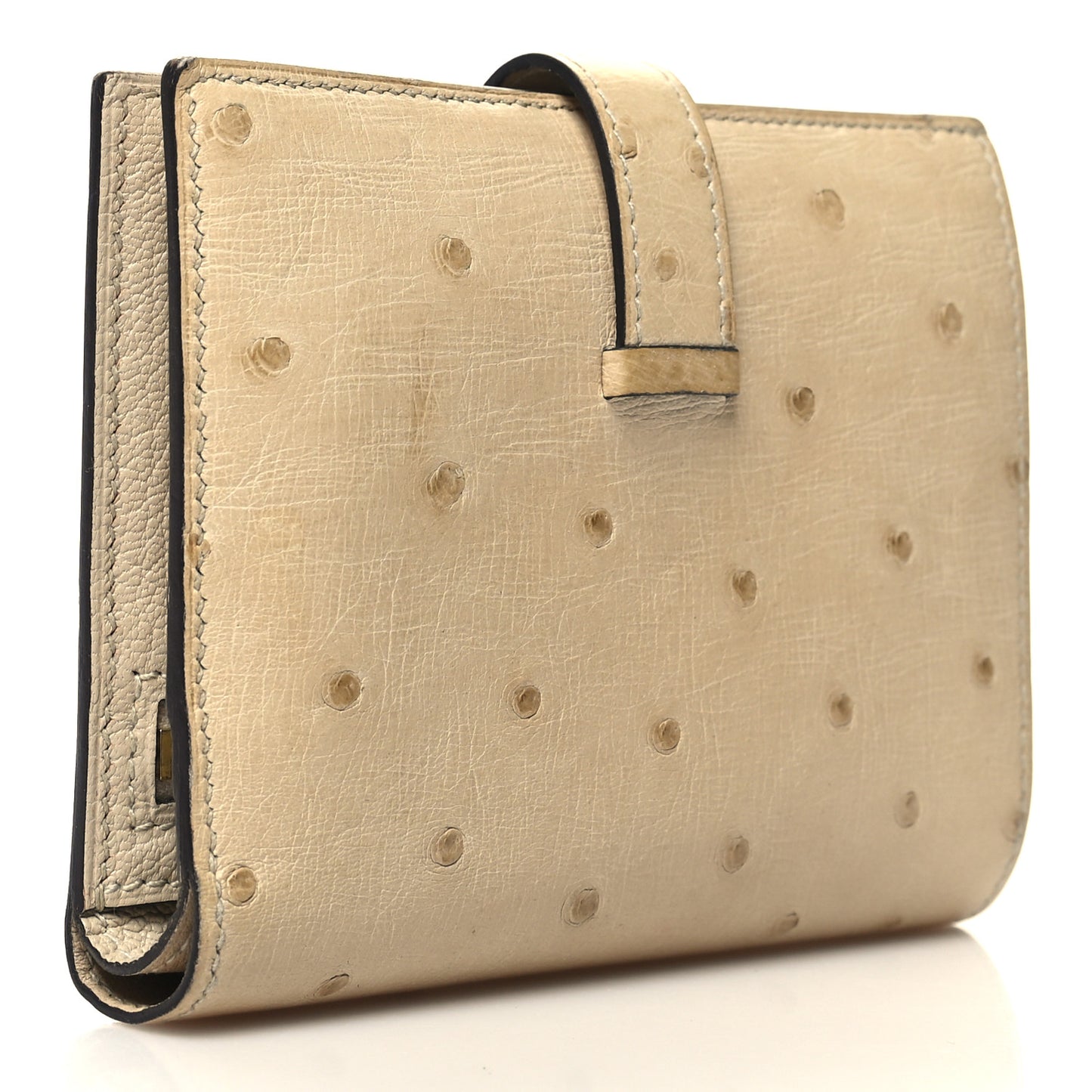 Ostrich Bearn Compact Wallet Trench