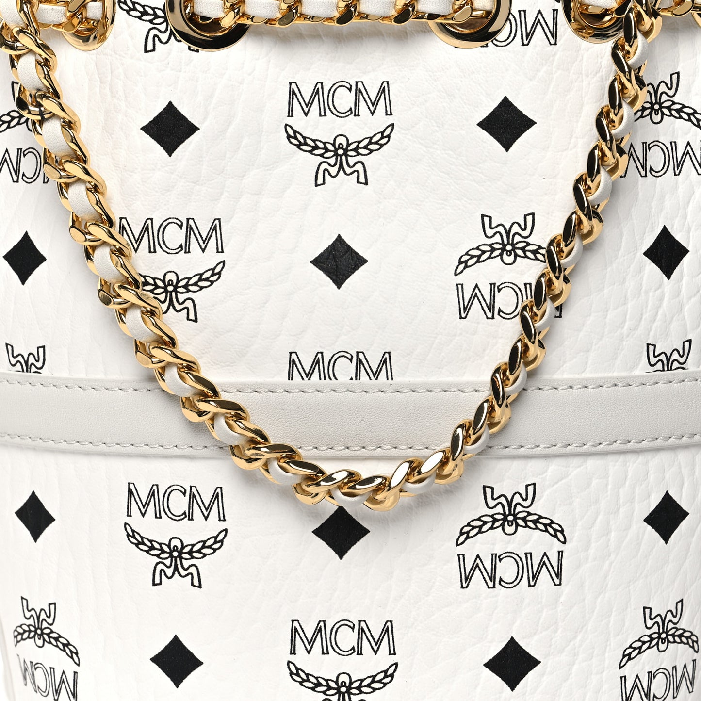 Visetos Aren Mini Chain Backpack White