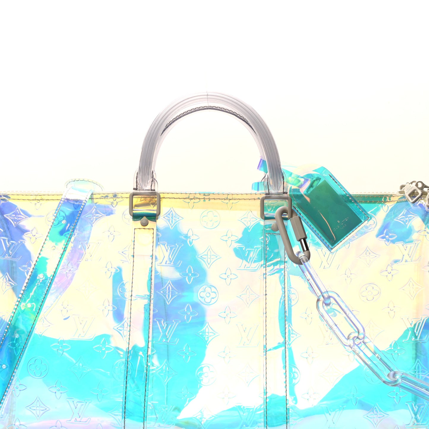 PVC Monogram Keepall Bandouliere 50 Iridescent Prism