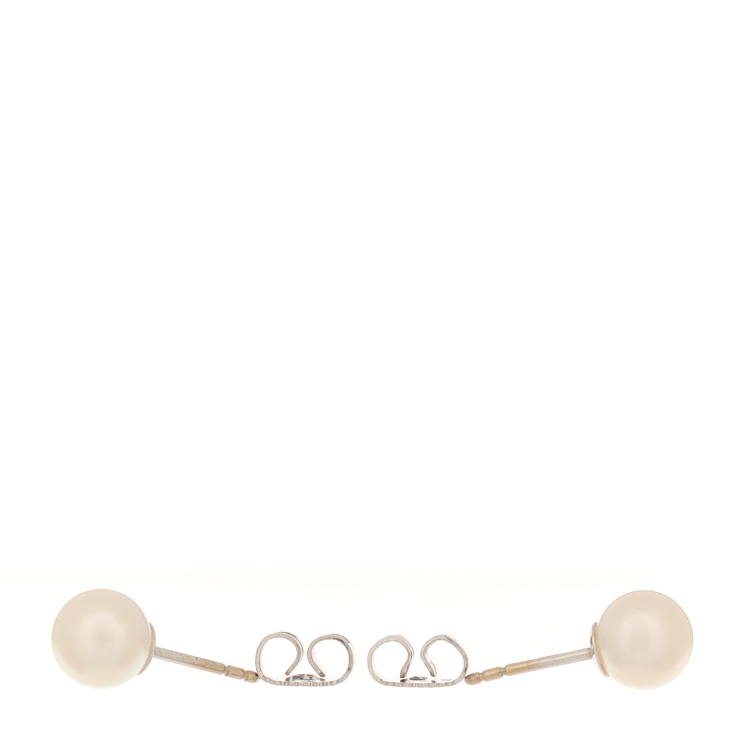 18K White Gold Akoya Pearl 7-7.5mm Signature Earrings