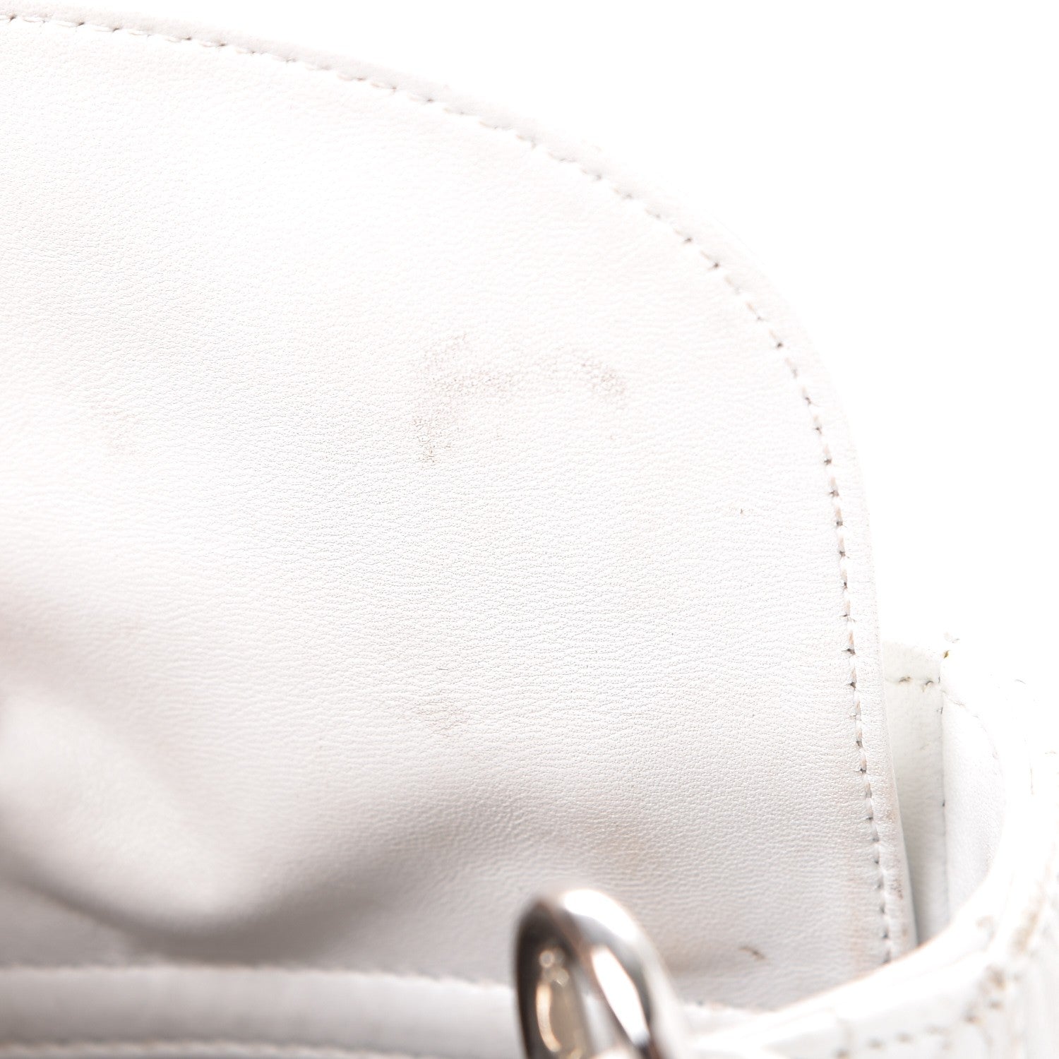 Christian Dior Lambskin Cannage Mini Lady Dior White 16 of 18