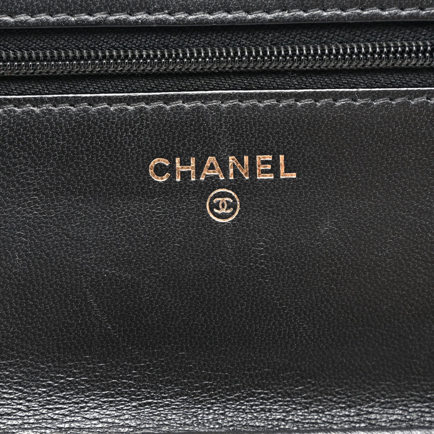 Chanel Lambskin Quilted Wallet On Chain WOC Black 6 of 11