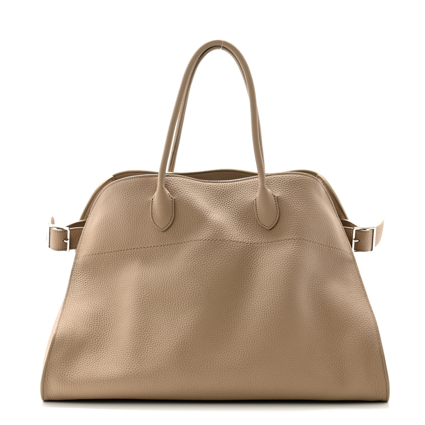 Matte Grained Calfskin Soft Margaux 17 Dark Taupe