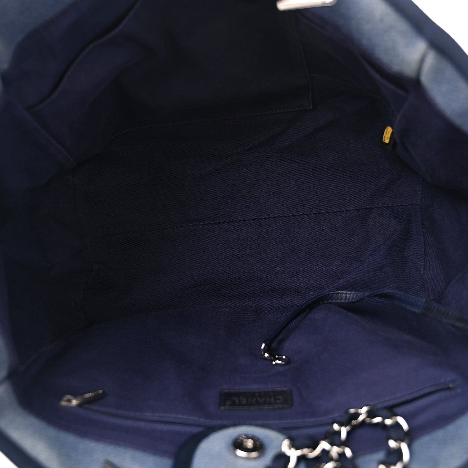 Chanel Canvas Medium Deauville Tote Blue 5 of 12