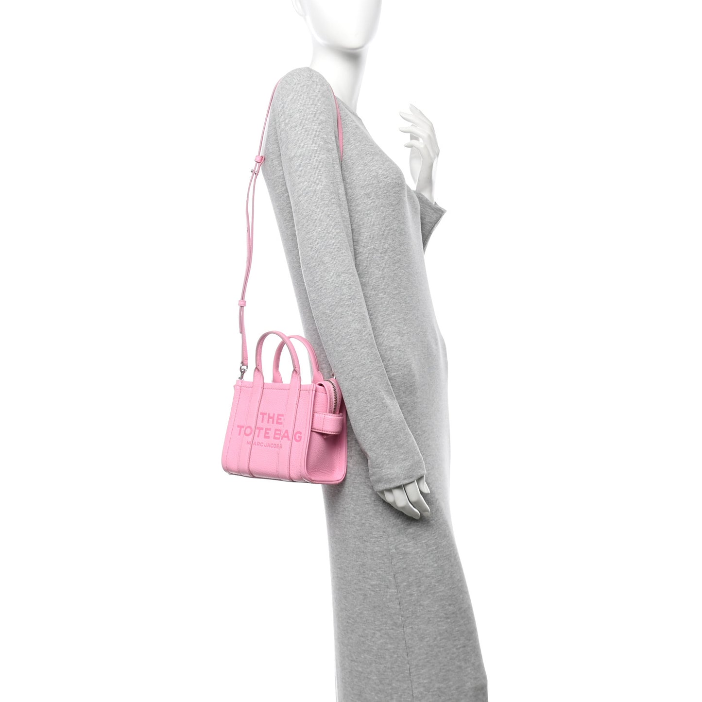 Grained Calfskin Micro The Tote Bag Pink