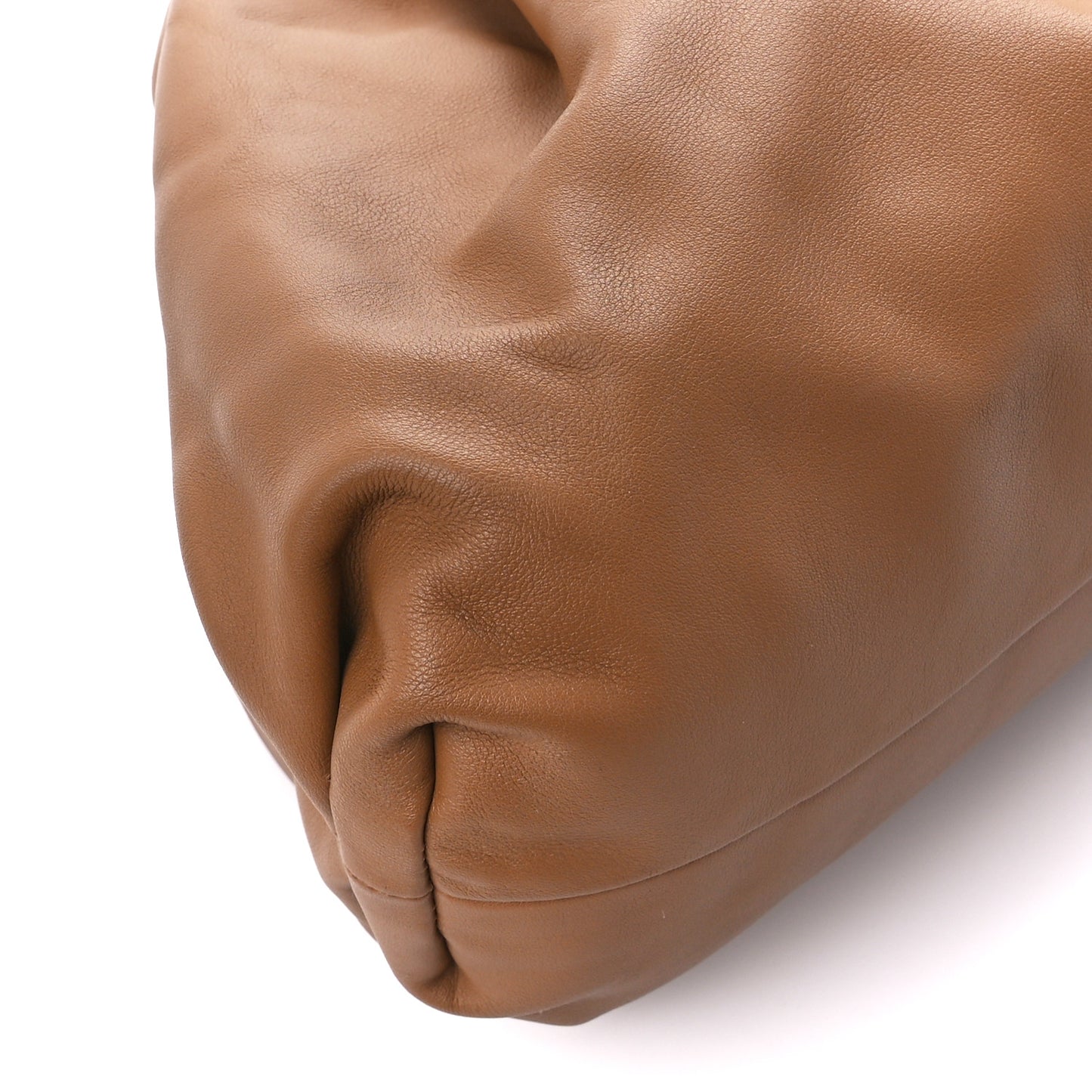 Smooth Butter Calf The Pouch Oversized Clutch Teak
