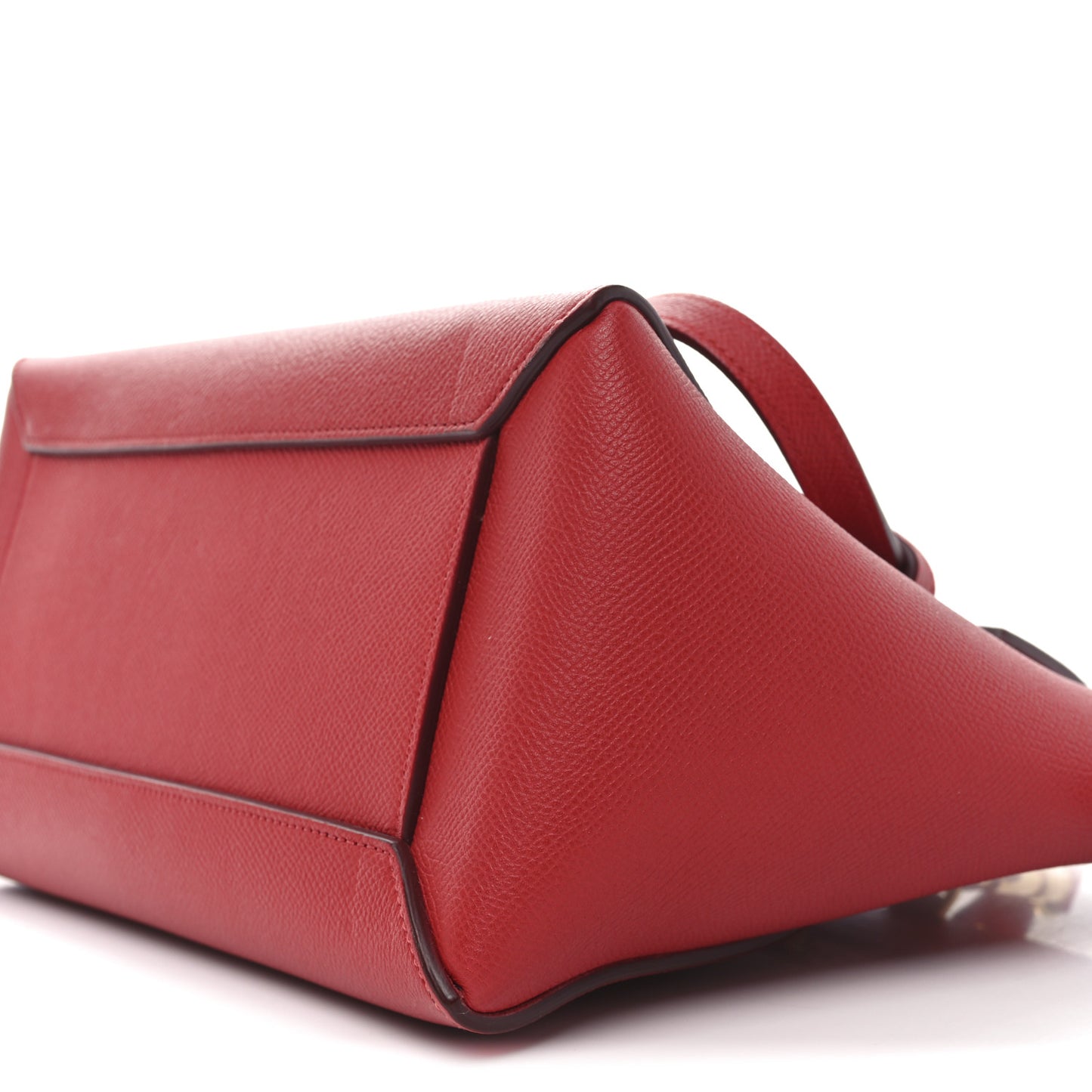 Grained Calfskin Micro Belt Bag Coquelicot