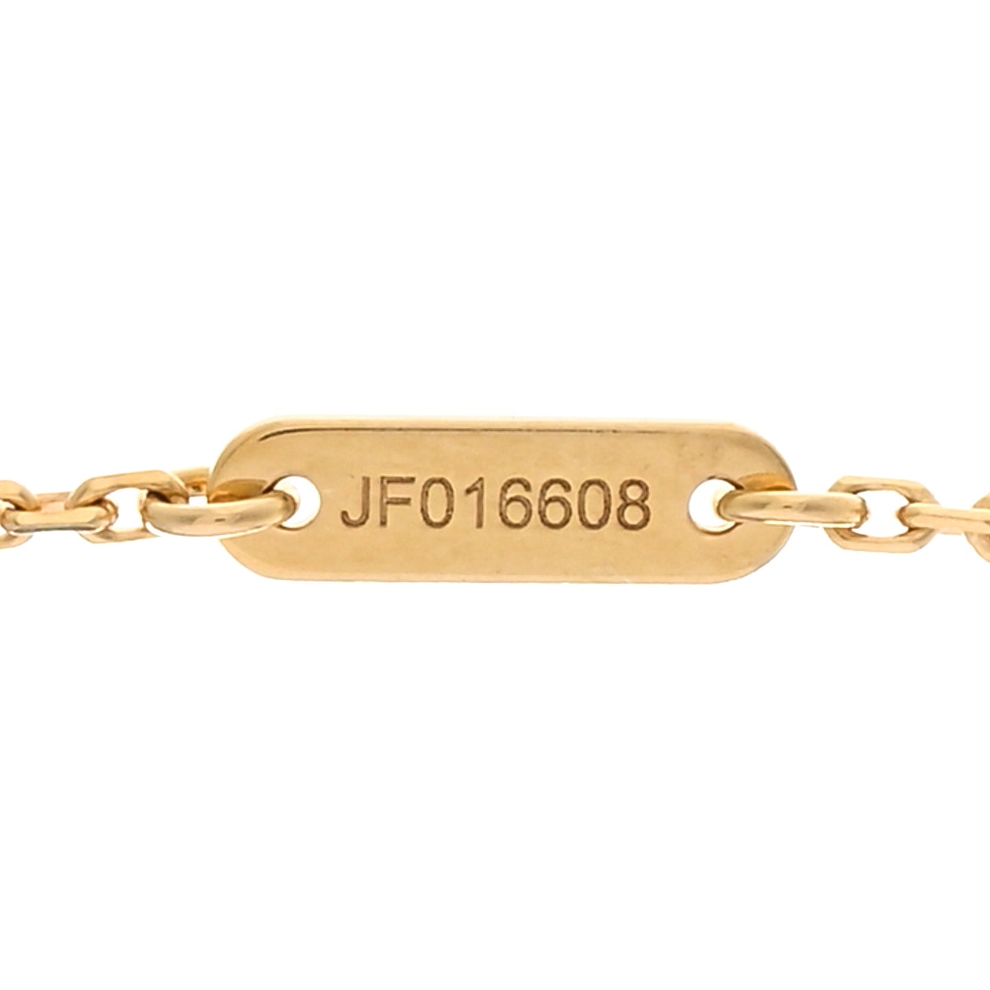 18K Yellow Gold Mother of Pearl Sweet Alhambra Pendant Necklace