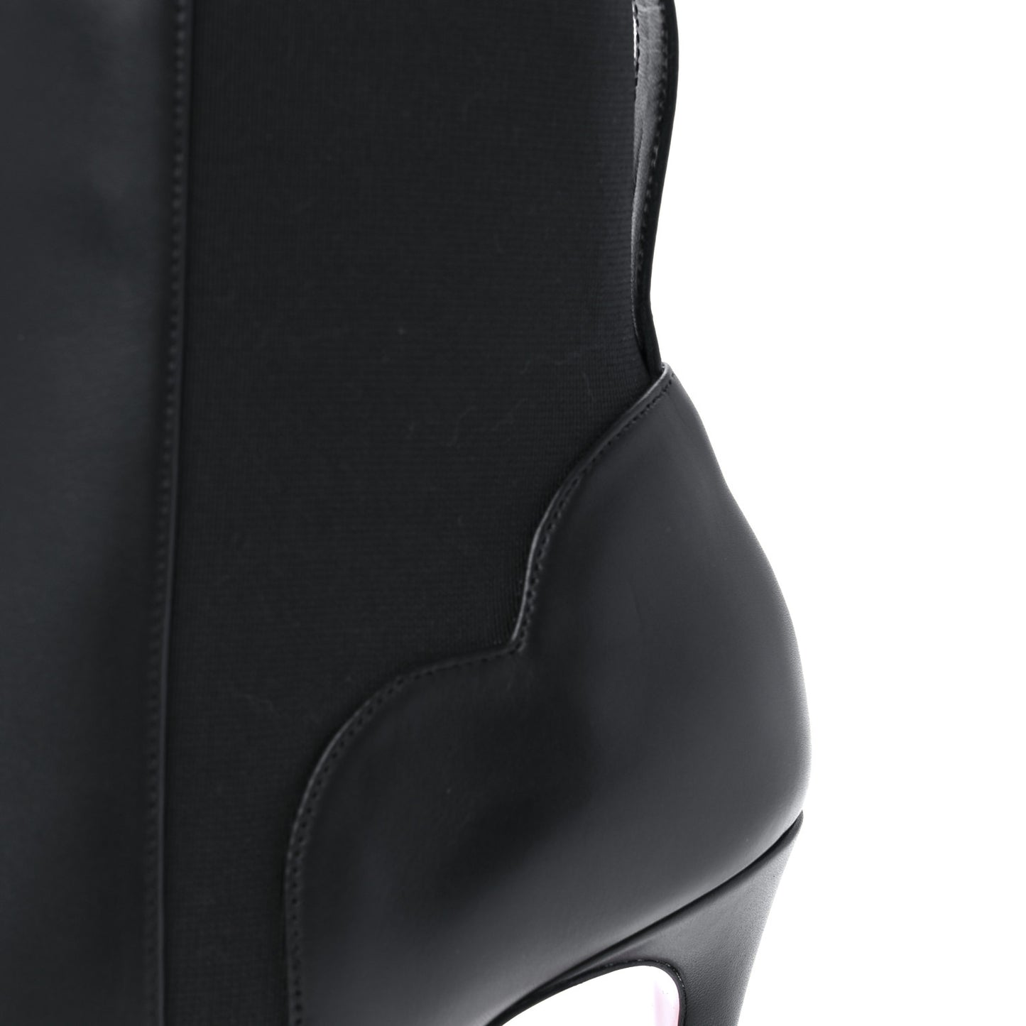 Calfskin Chelsea Chick 100 Stiletto Boots 38 Black