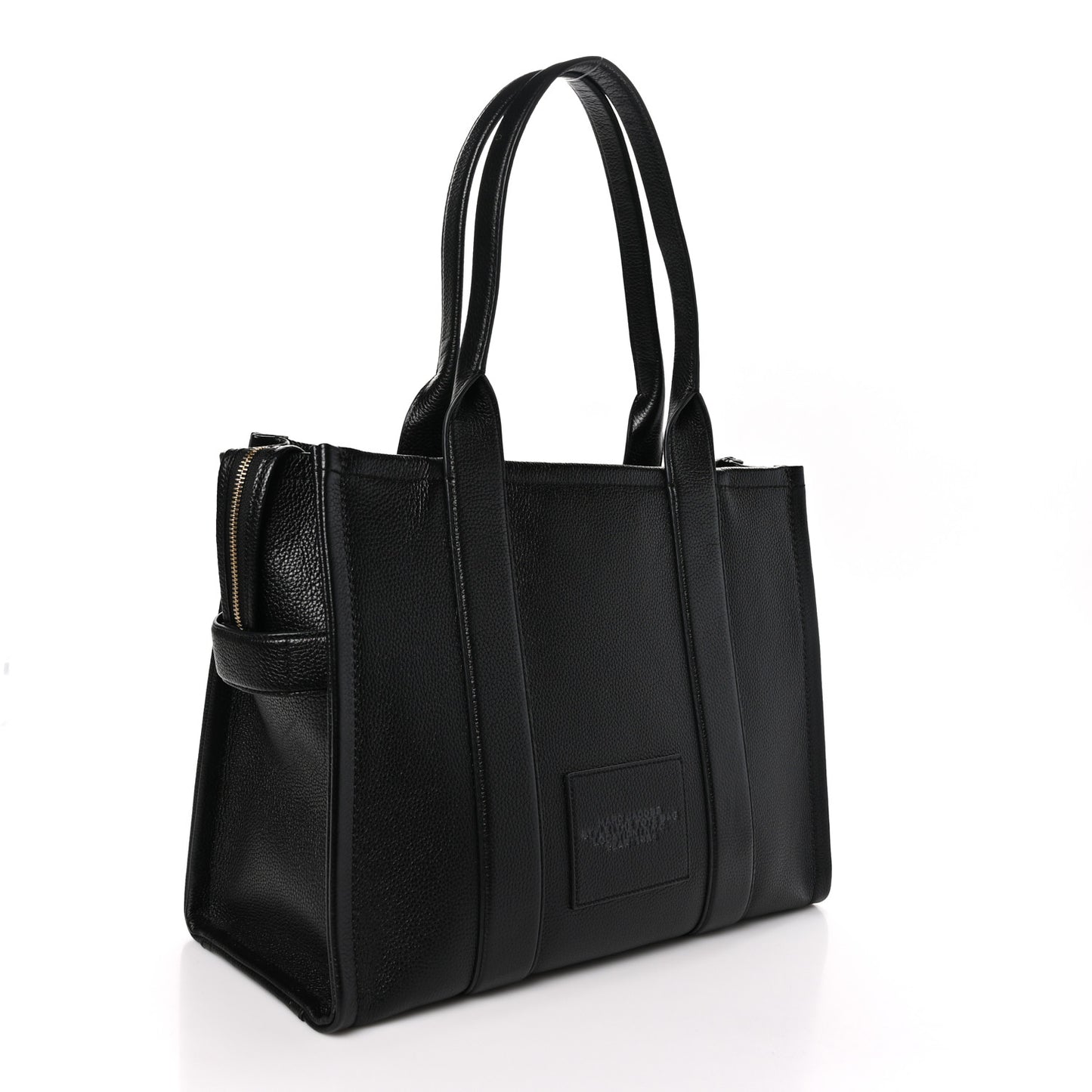 Grained Calfskin Large The Tote Bag Black